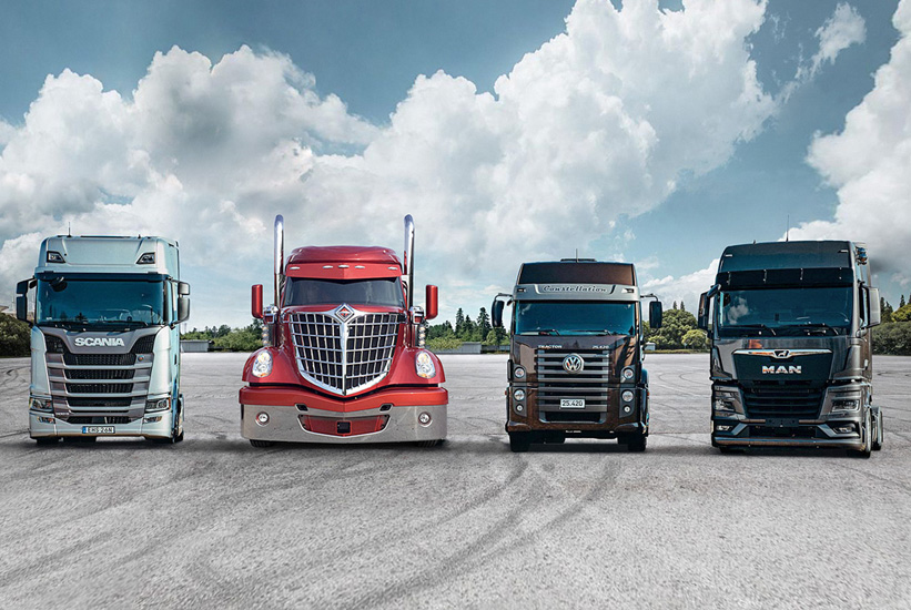 TRATON GROUP vier Trucks (Foto)